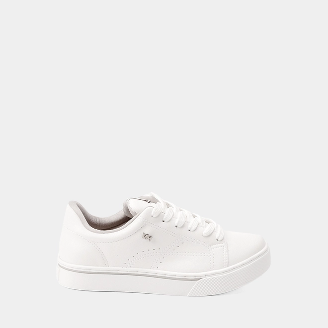 Tênis Casual Feminino Via Marte Pespontos Branco