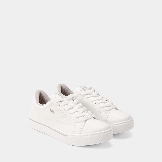 Tênis Casual Feminino Via Marte Pespontos Branco