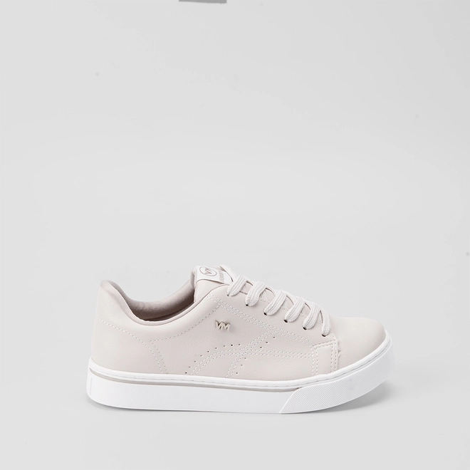 Tênis Casual Feminino Via Marte Pespontos Cinza