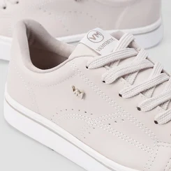 Tênis Casual Feminino Via Marte Pespontos Cinza