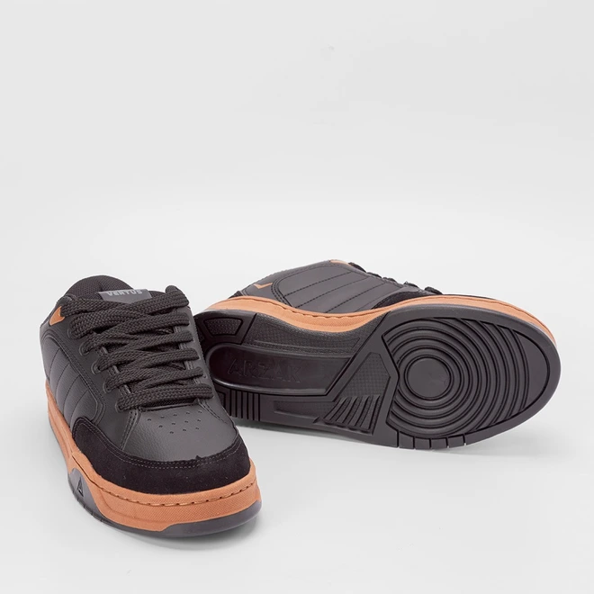 Tênis Vertus Casual Masculino Recortes Preto