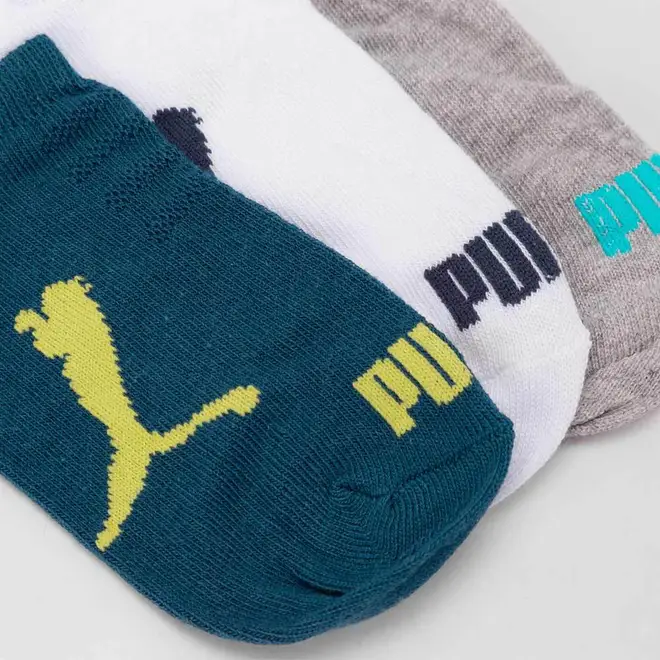 Kit Meia Infantil Sapatilha Puma 3 Pares 25-28 Color