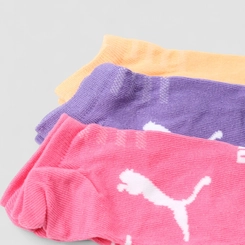 Kit Meia Sapatilha Infantil Puma 3 Pares 29-34 Cores Sortidas