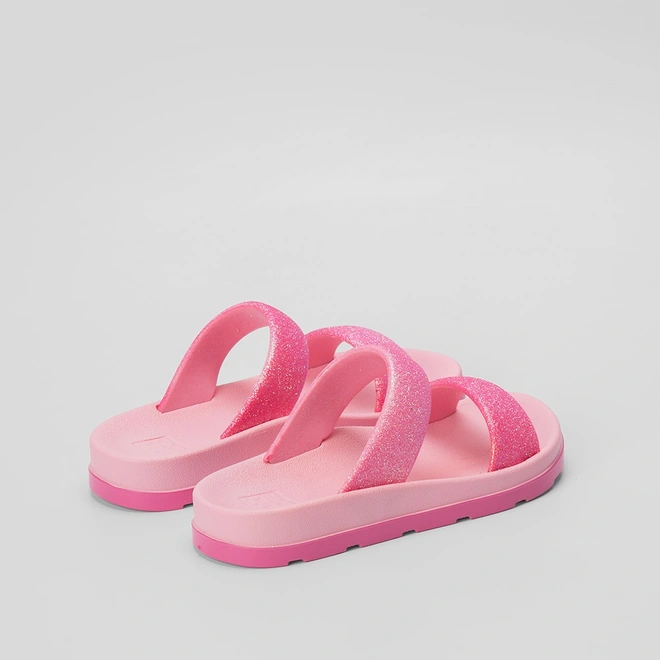Tamanco Papete Infantil Zaxy Bestie Tira Glitter Rosa