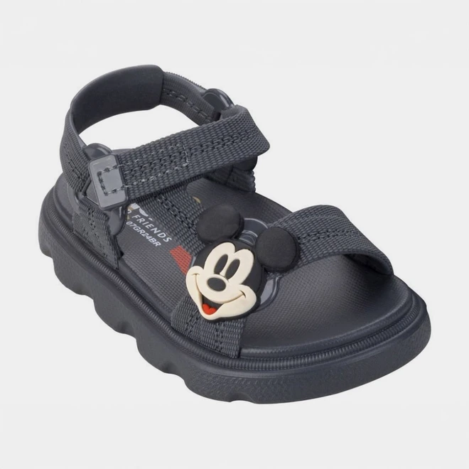 Sandália Infantil Papete Mickey Disney Cinza
