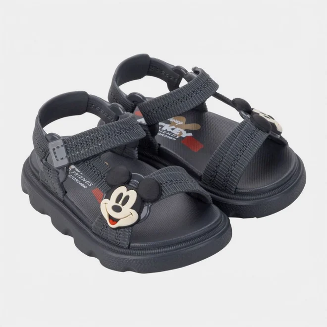 Sandália Infantil Papete Mickey Disney Cinza