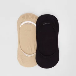 Kit Meia Invisível Feminina Stz 2 Pares 34-36 Multicolor