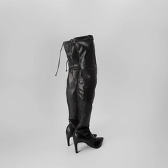 Bota Over The Knee Gabriela Salto Fino Preto
