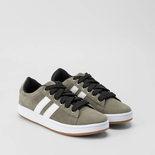 Tênis Vertus Masculino Casual Nobuck Cinza