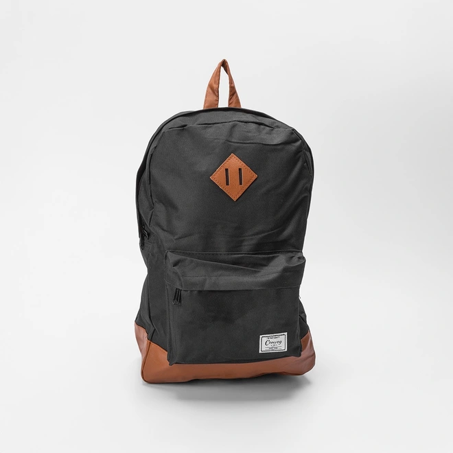 Mochila Convoy Detalhe Caramelo & Preto