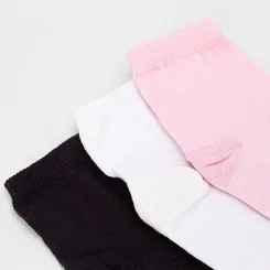 Kit Meia Infantil Cano Curto Stz 3 Pares 26-29 Multicolor