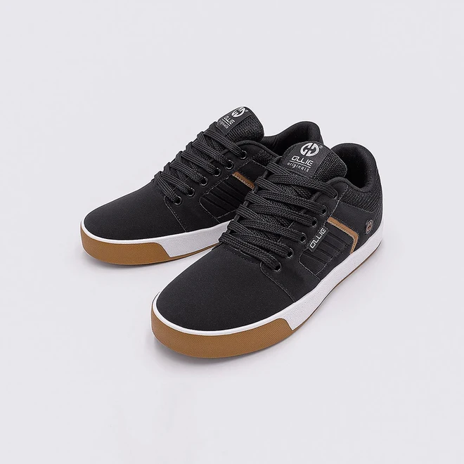 Tênis Ollie Casual Masculino Monster Recortes Nobuck Preto