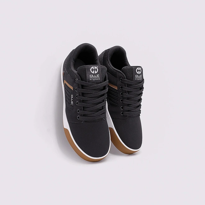 Tênis Ollie Casual Masculino Monster Recortes Nobuck Preto