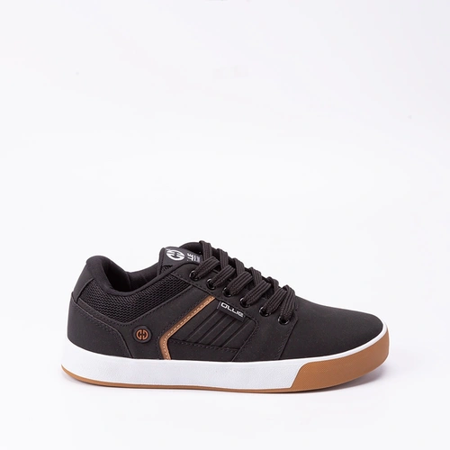 Tênis Ollie Casual Masculino Monster Recortes Nobuck Preto
