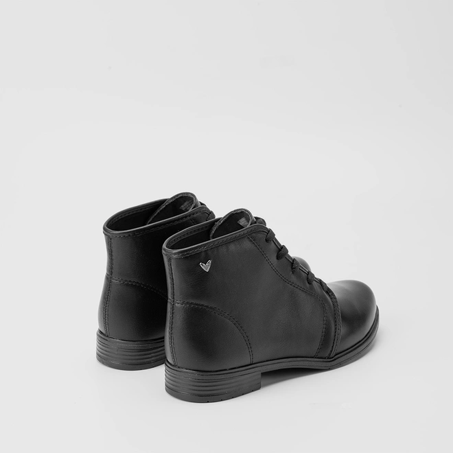 Bota Coturno Mississipi Basica Pespontos Napa Preto