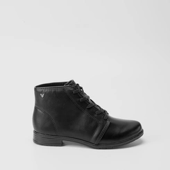 Bota Coturno Mississipi Basica Pespontos Napa Preto