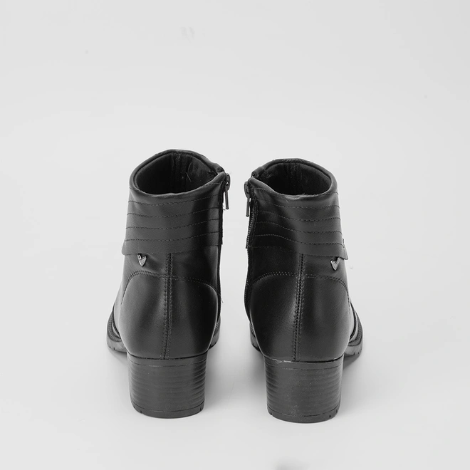 Ankle Boot Mississipi Detalhes Pespontos & Rebite Preto