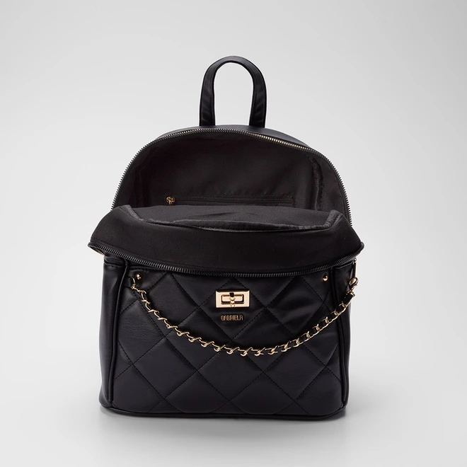 Mochila Gabriela Bolso Matelassê Preto
