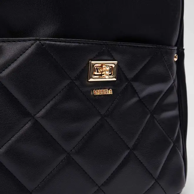 Mochila Gabriela Bolso Matelassê Preto