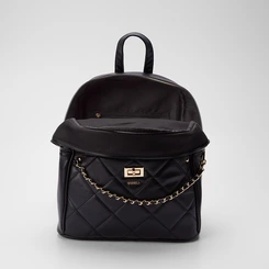 Mochila Gabriela Bolso Matelassê Preto