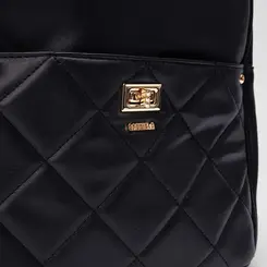 Mochila Gabriela Bolso Matelassê Preto