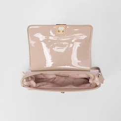 Bolsa Baguete Gabriela Verniz Nude