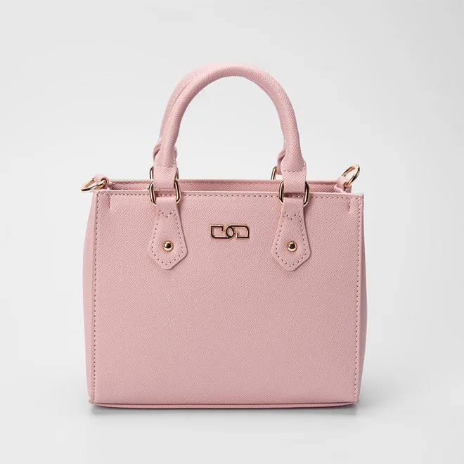 Bolsa Satchel Gabriela Pequena Transversal Essenciais Rosa