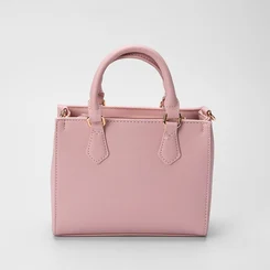 Bolsa Satchel Gabriela Pequena Transversal Essenciais Rosa