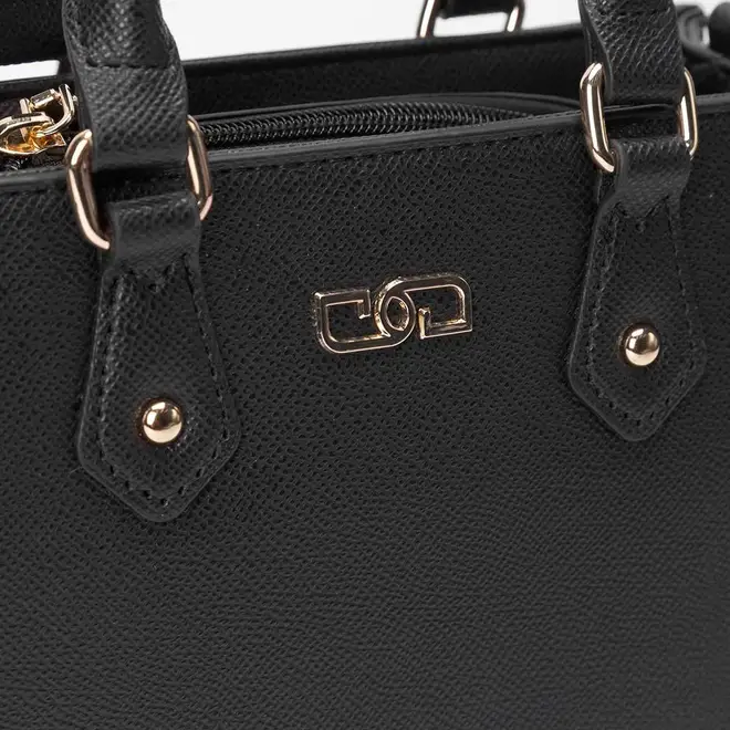 Bolsa Satchel Gabriela Pequena Transversal Essenciais Preto