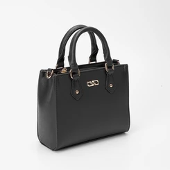 Bolsa Satchel Gabriela Pequena Transversal Essenciais Preto