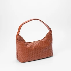 Bolsa Hobo Penélope Tressê Caramelo