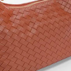 Bolsa Hobo Penélope Tressê Caramelo