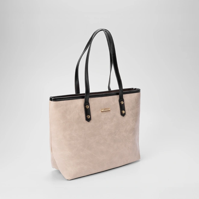 Bolsa Shopping Bag Penélope Básica Bege