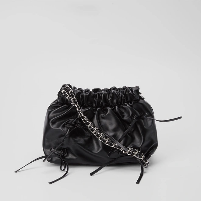 Bolsa Gabriela Bucket Bag Pequena Preto