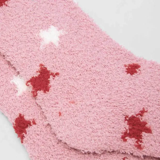 Meia De Inverno Cano Alto STZ 34-38 Stars Rosa