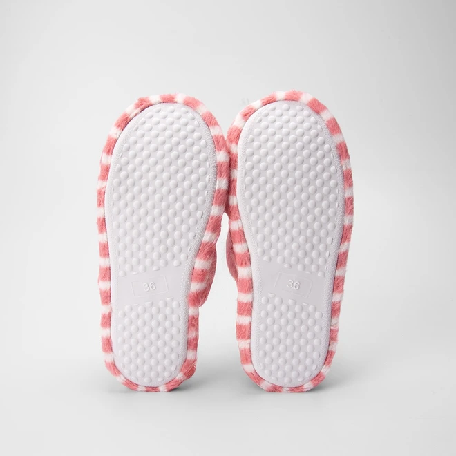 Pantufa Aberta Stz Listras Rosa