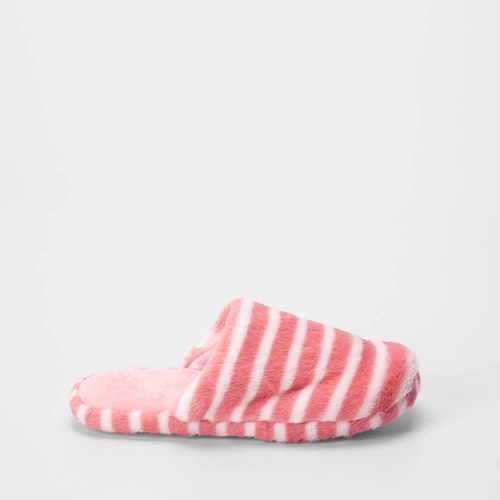 Pantufa Aberta Stz Listras Rosa