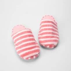 Pantufa Aberta Stz Listras Rosa