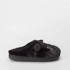 Pantufa Aberta Stz Bordado Gato Preto