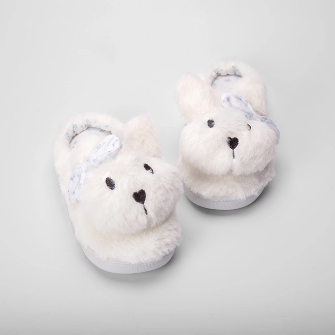 Pantufa Aberta Infantil Stz Coelho Branco