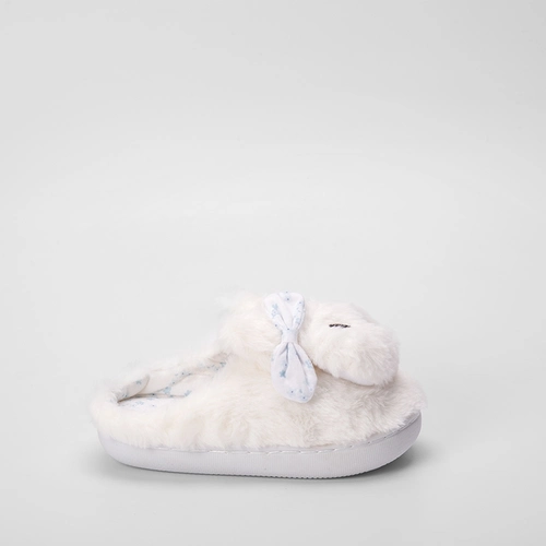 Pantufa Aberta Infantil Stz Coelho Branco