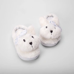 Pantufa Aberta Infantil Stz Coelho Branco