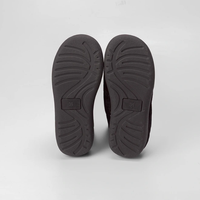Pantufa Aberta Stz Cotele Coração Preto