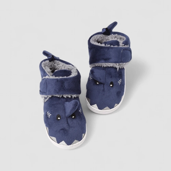 Pantufa Botinha Infantil STZ Tubarão Azul
