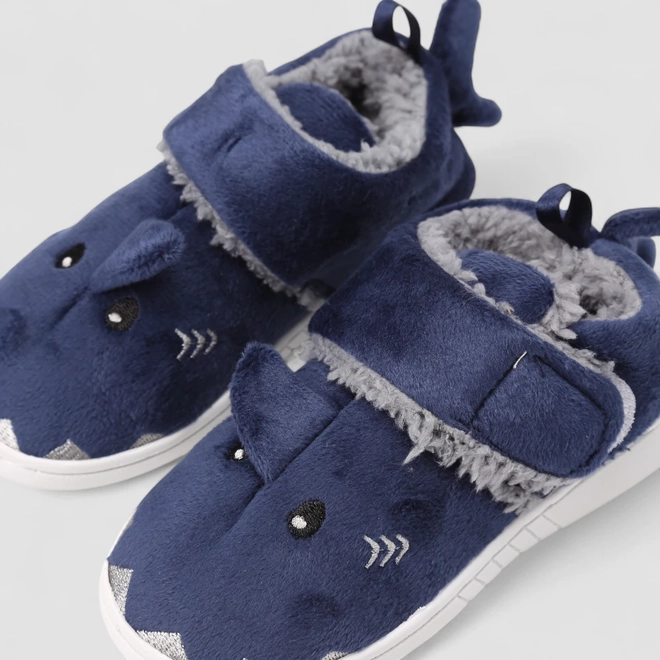 Pantufa Botinha Infantil STZ Tubarão Azul