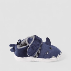 Pantufa Botinha Infantil STZ Tubarão Azul