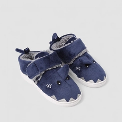 Pantufa Botinha Infantil STZ Tubarão Azul