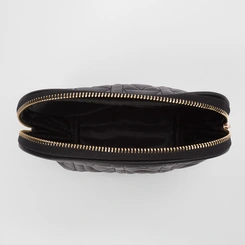 Necessaire Gabriela Meia Lua Matelassê Preto