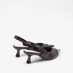 Scarpin Slingback Feminino Gabriela Recorte Preto