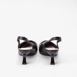 Scarpin Slingback Feminino Gabriela Recorte Preto